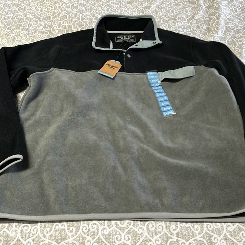 mens southern grit tundra fleece jacket new sz large